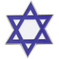 Blue & White Star of David Lapel Pin